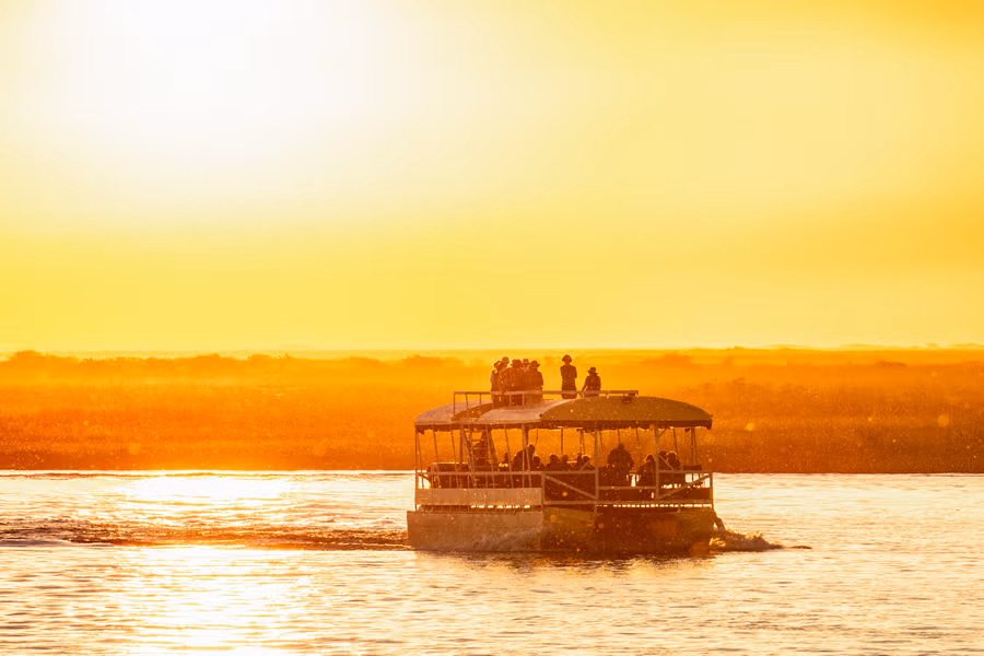 BOOK A SUNDOWNER SAFARI CRUISE ON THE CHOBE RIVER