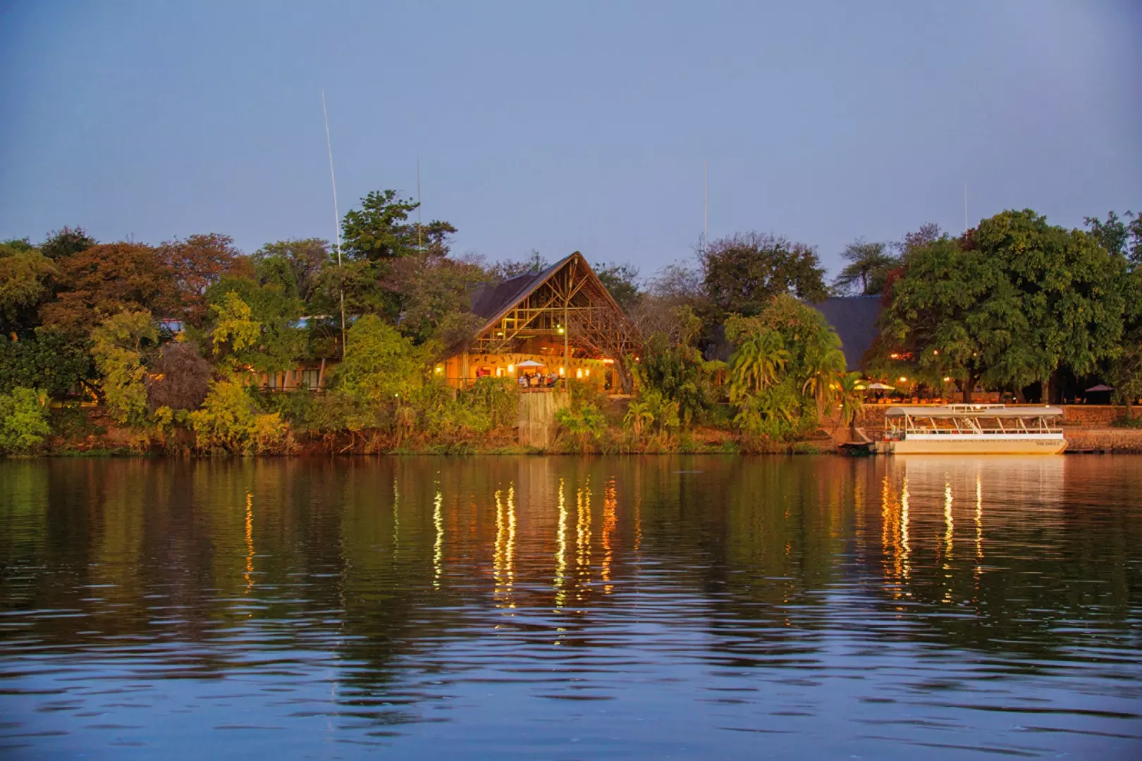 Chobe Safari Lodge - Main Area from Chobe River - 1